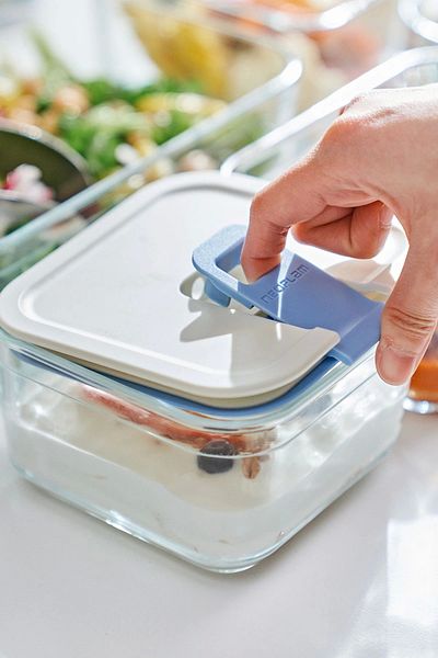 NEOFLAM Perfect Seal Square Glass Storage Container 720ml
