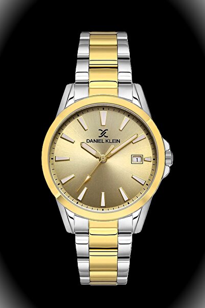 Daniel Klein Kadın Kol Saati GOLD ve GÜMÜŞ Renk Çelik Su Geçirmez 2 Yıl Garantili