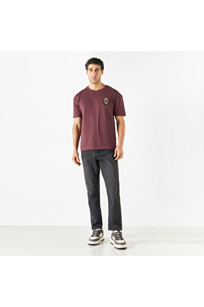 Emperor Applique Detail T-shirt with Short Sleeves