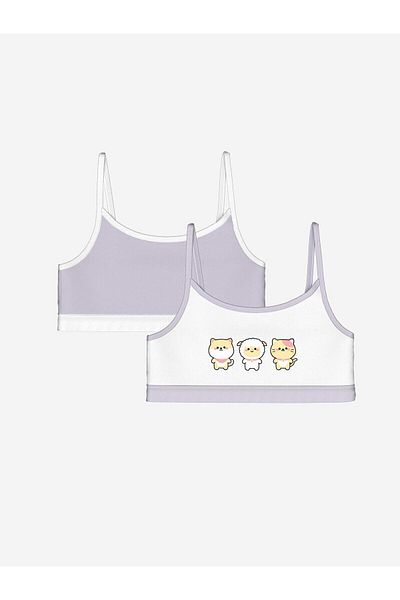LC Waikiki LCW Kids εμπριμέ μπουστάκι για κορίτσια 2 τεμαχίων