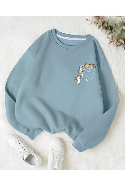 KOZİA OUTDOORS Malkoçbey oyaka baskılı cep baskılı  sweatşhirt