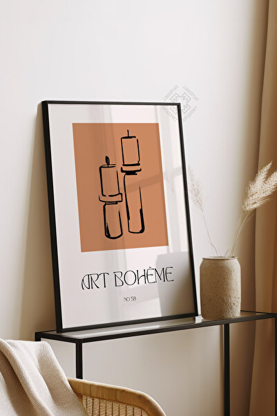 Basquiart Poster din seria Bohemian cu ramă din lemn, Tablou nr:66