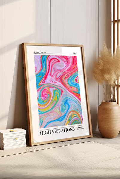 Basquiart Poster cu ramă neagră din seria Aura, numărul tabloului: 50