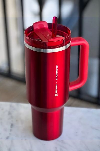 Starbucks S.Tanley Quencher - 1200ml Limited Edition, Steel Thermos with Straw