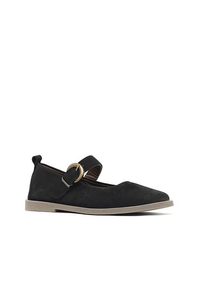 Bueno Shoes Pantofi clasici de damă din nubuc negru 01wd4204