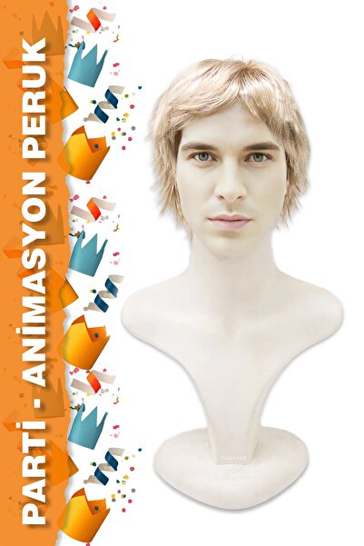 KONAK PERUK PARTİ / ANİMASYON PERUĞU - KISA AÇIK PLATİN