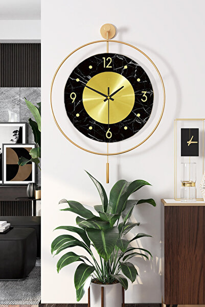 AGA KONSEPT Dore Time Gold Orta Boy Modern Dekoratif Metal Duvar Saati