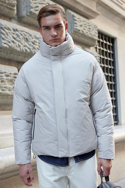 Danger Ανδρικό πέτρινο μπουφάν Oversize