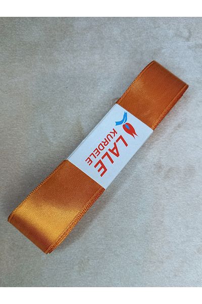 yörük tuhafiye شريط ساتان برتقالي بطول 10 متر - كرة 3 سم