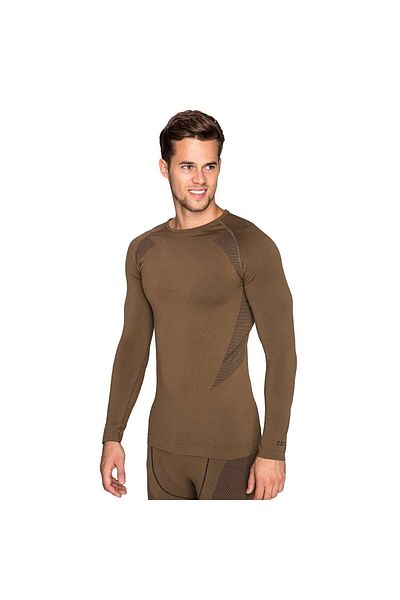 THERMOFORM Men's Thermal Thermoform Top Underwear - Extreme Brown