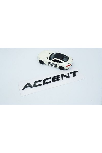 DK Tuning Accent Bagaj 3M 3D Negru ABS Scris Logo Compatibil cu Hyundai