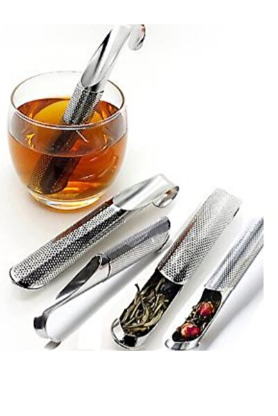 TARIK HOME مصفاة شاي من الفولاذ المقاوم للصدأ - تستقيم مع تعليق الناشر، مصفاة تخمير الأنابيب بمقبض خطاف