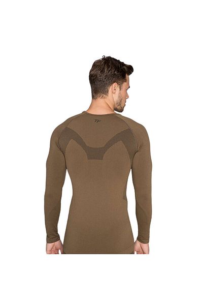 THERMOFORM Men's Thermal Thermoform Top Underwear - Extreme Brown