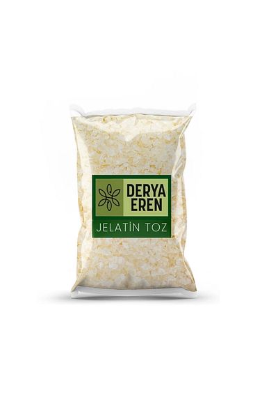 Derya Eren Powder Gelatin (Beeteen Gelatin) (220 Bloom) (E441) Gelatine 100 Gr,