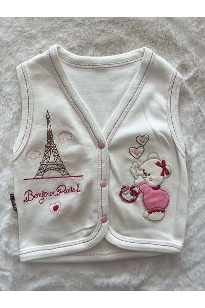 Minikel Eiffel Tower Combed Cotton Vest