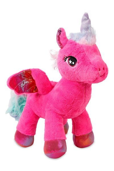TRUST STORE Oyuncak Peluş Kanatlı Unicorn 30 Cm  - Uyku Ve Oyun Arkadaşı Peluş Oyuncak Fuşya Pembe