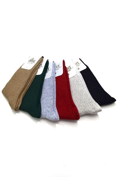 Nitesheys 6 Pcs Natural Wool Winter Women's Socket Socks Striped Boots Sports Sock