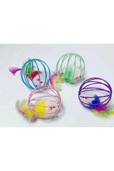 TTT CAT DOG PLAY BALL WITH CAGE MOUSE