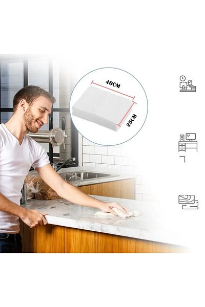 BB KOZMETİK Multi-Purpose Disposable Dry Towel 25X40Cm 100 Pieces or 500 Gr