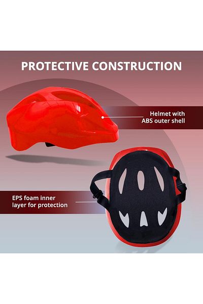 Endless Multi Utility Sports Helmet | Red | Cycling, Skating | Eps Padding & Adjustable Strap