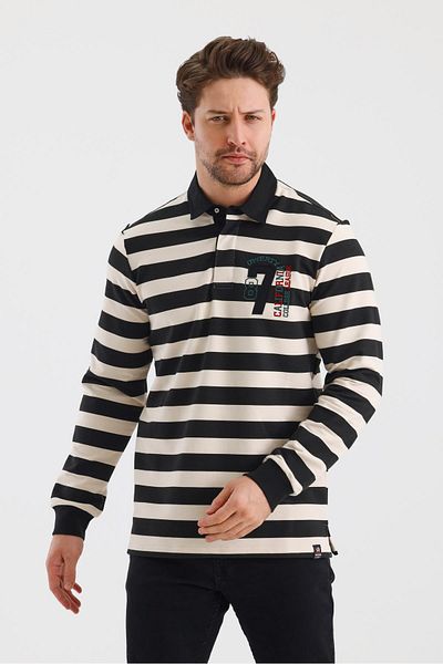 ALEXANDERGARDI POLO GÂT BRODAT APLICAT DUNGI REGULAR FIT SWEATSHIRT (WK25214)