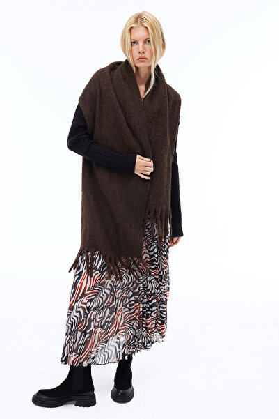 Perspective Deannas Comfortable Fit Zebra Pattern Midi Length Multicolor Skirt