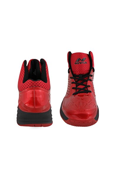Nivia Warrior Basketball Shoes | Red/black | Eva Insole | Comfortable Fit | Size 10 Uk
