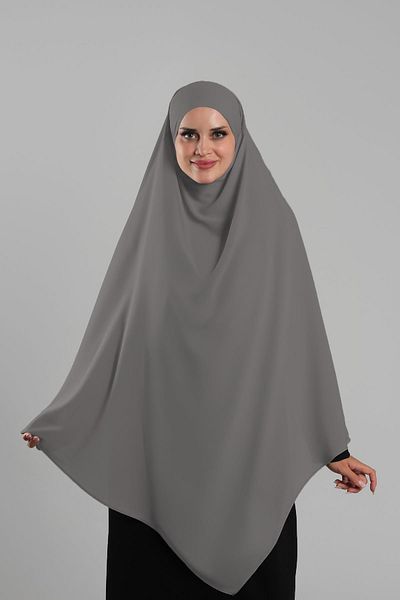 HÜRREM BONE Πρακτικό μαντήλι Hijab Light Mink - Crepe Lace, Interlocking Souffle Hijab 2313_56