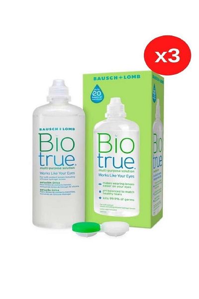 Biotrue 300 ml Lens Solution - 3 Pack Ty