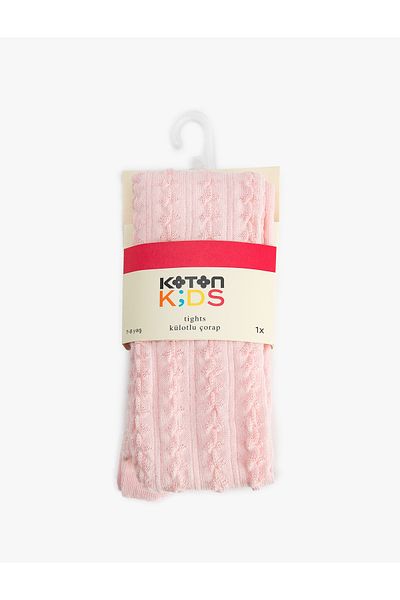 Koton Cotton Textured Pantyhose