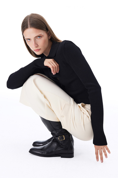 Perspective Morningstar Slim Fit Midi Boy Світло-бежева спідниця