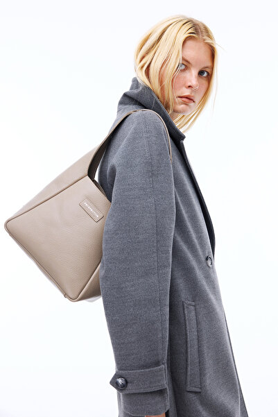 Perspective Mona Regular Fit Midi Length Fitted Sleeve Men's Collar Devetuyu Coat