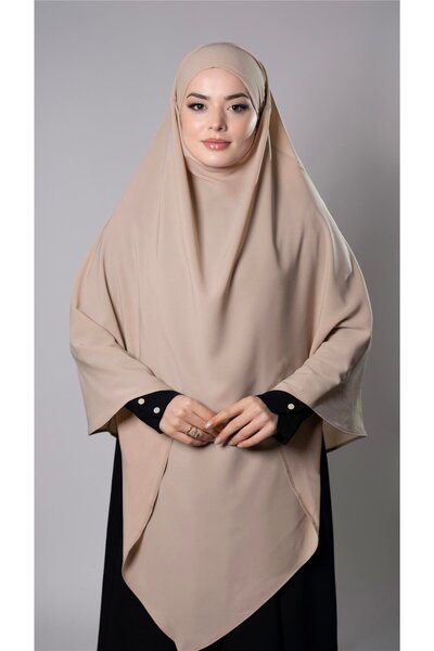 HÜRREM BONE القهوة مع الحليب وشاح حجاب عملي متشابك جاهز للمدينة المنورة حرير ...