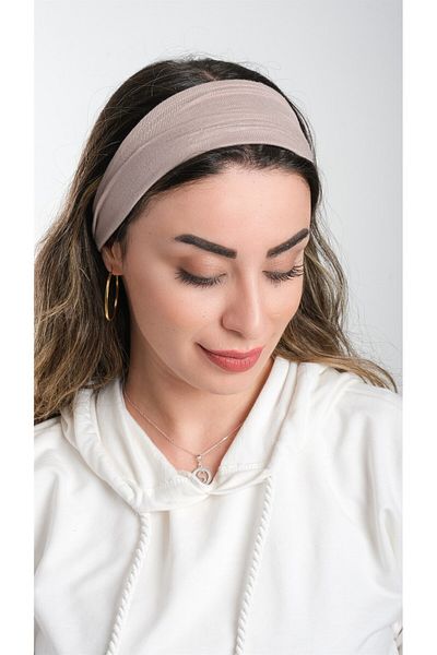 HÜRREM BONE Βιζόν Πρακτικό έτοιμο κουμπωτό Hijab Bonnet Ύφασμα βισκόζης απλό 3007_10