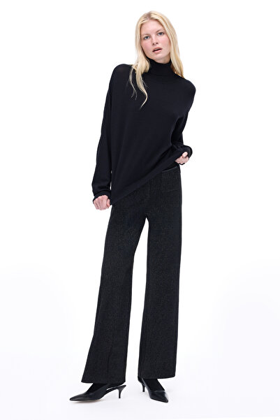 Perspective Anderas Regular Fit Long Length Black Pants