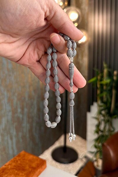 dergah tesbih Telkari Racon Model 925 Ayar Gümüş Tesbih