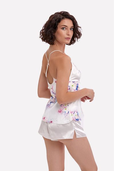 NBB Set pantaloni scurți din satin liliac