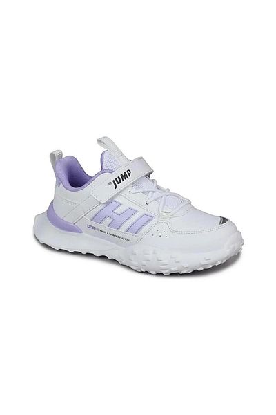 Jump 29602 Velcro White - Liliac Pantofi sport pentru fete Pantofi sport casual