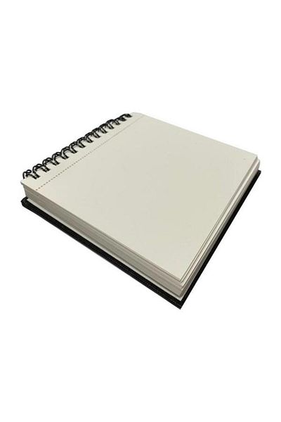 Alex Schoeller 120Gr 70 Sheets Spiral Black Sketch Hard Cover - 12X12