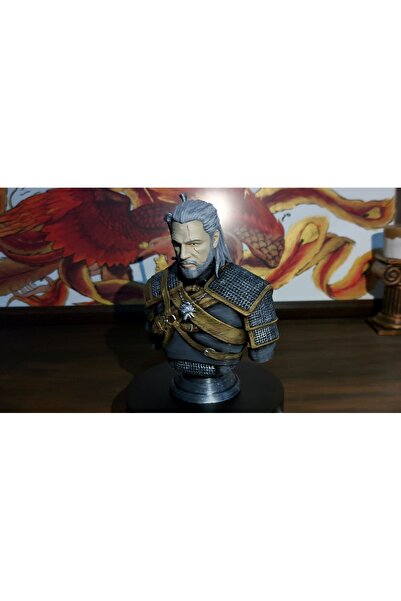 PEMİNİ Geralt Of Rivia Büst / Figür - The Witcher - 12 Cm