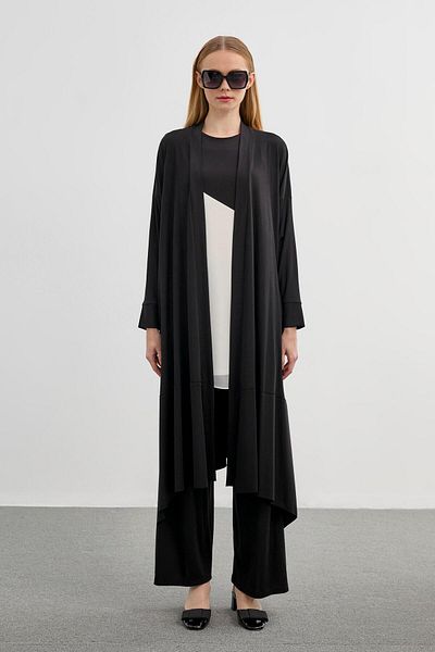 Zühre Color Blocked Black Triple Combination Suit TK-1248