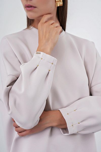 Zühre Beige Oversize Comfortable Suit Tk-1370