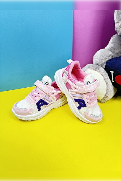 İmerShoes Рожеві унісекс дитячі кросівки - на гумових шнурках, липучках і дих...