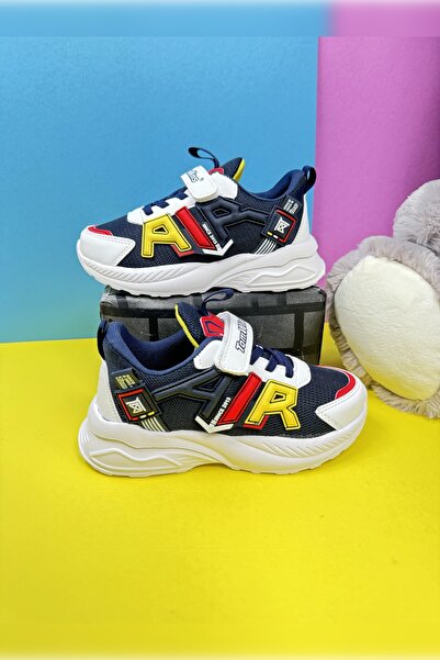 Nstil Чорно-червоні унісекс дитячі кросівки - на гумових шнурках, липучках, д...