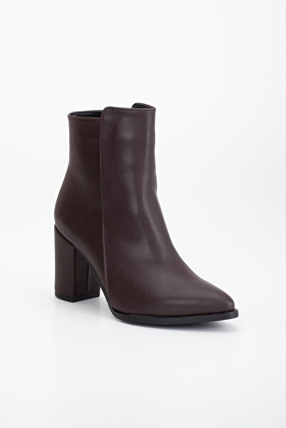 LİLLA Kadın Sivri Burun Topuklu Kahverengi Bot