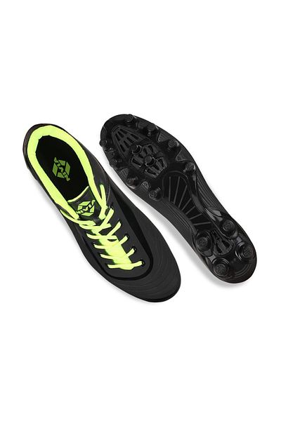Nivia Airstrike Football Studs | Black | 8 Uk/9 Us | Tpu Synthetic | Waterproof Insole
