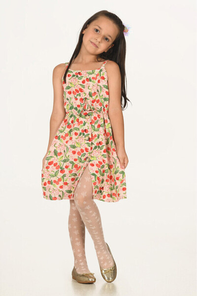 NBB White Star Patterned Children's Pantyhose