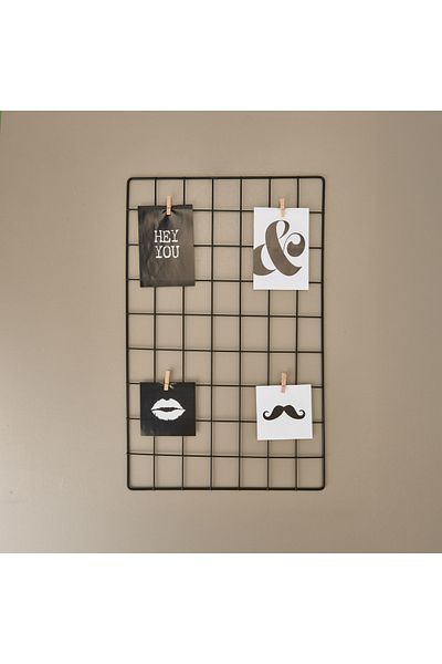 KPM Metal Wall Panel with Latch - Black - 57X38 cm