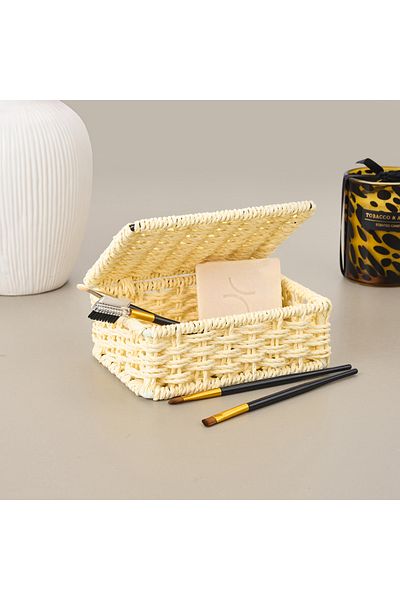 Evidea Living Decorative Storage Box - Beige - 5X11X15 cm