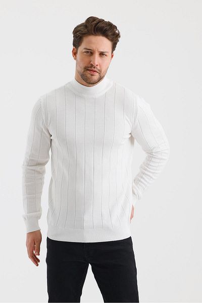 ALEXANDERGARDI Half Turtleneck Regular Fit Knitwear Sweater (E24-Eze-34)